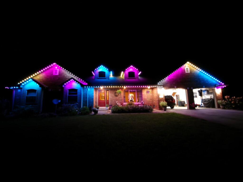 Permanent LED lighting installation in Cherry Valley IL 1